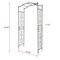 Wrought Iron Garden Arch with Bridge Roof for Climbing Plants